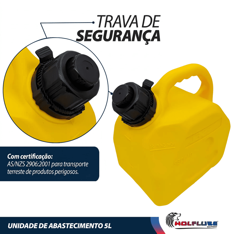 Galão de Abastecimento Manual Para Transferência de Combustível 5L (2081W) - Lupus