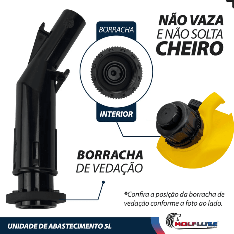 Galão de Abastecimento Manual Para Transferência de Combustível 5L (2081W) - Lupus