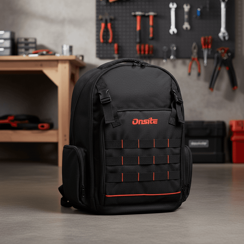 Mochila Para Ferramentas Com 22 Bolsos e Base Reforçada (023203) - Onsite