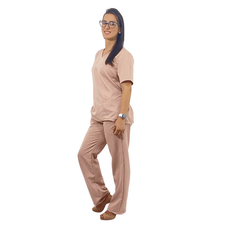Scrub Pijama Cirúrgico Confort Rosé | Empório Craft