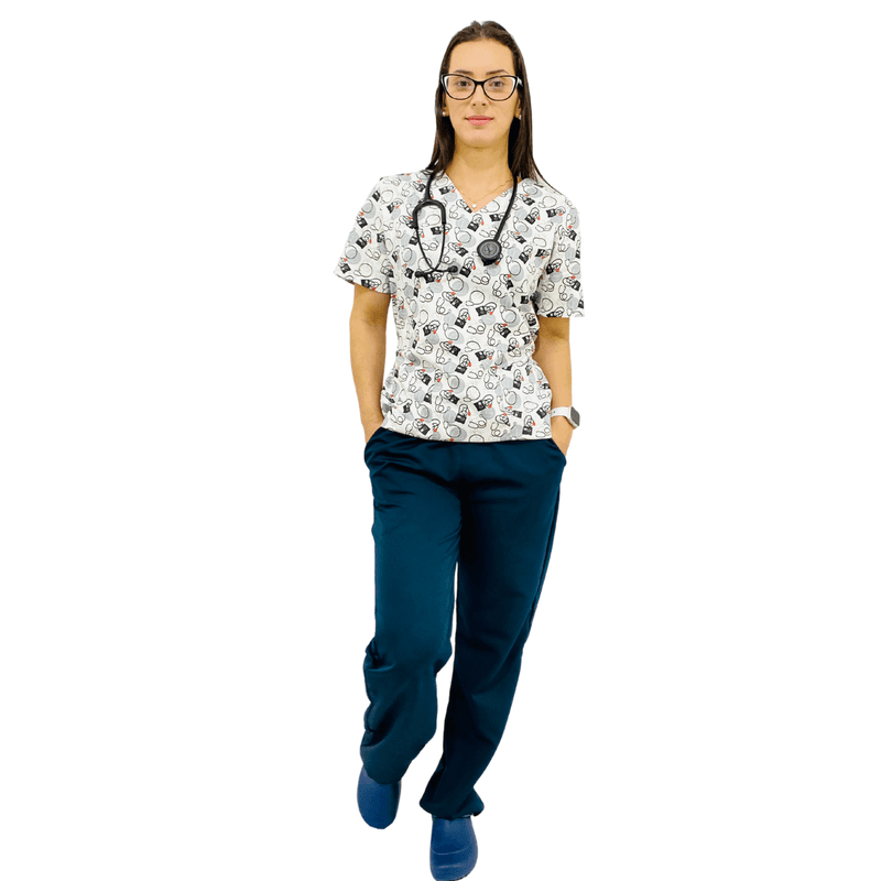 Pijama Cirúrgico Feminino - Medical Nursing Digital 5