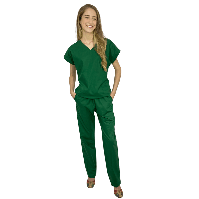 Pijama cirurgico feminino verde clearance