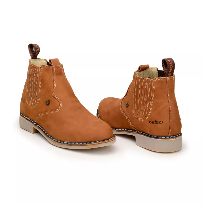 BOTINA EM COURO MASCULINA ZEBU ORIGINAL CASTOR - 64010 | Cia da