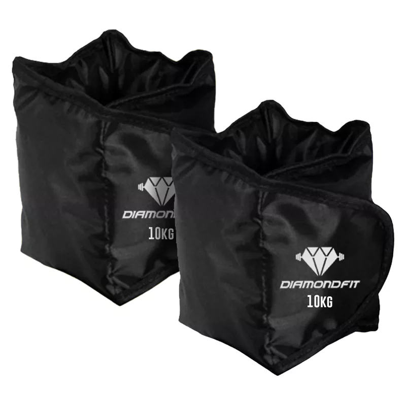 Par de Caneleira Tornozeleira Peso 10Kg - Diamond Fit