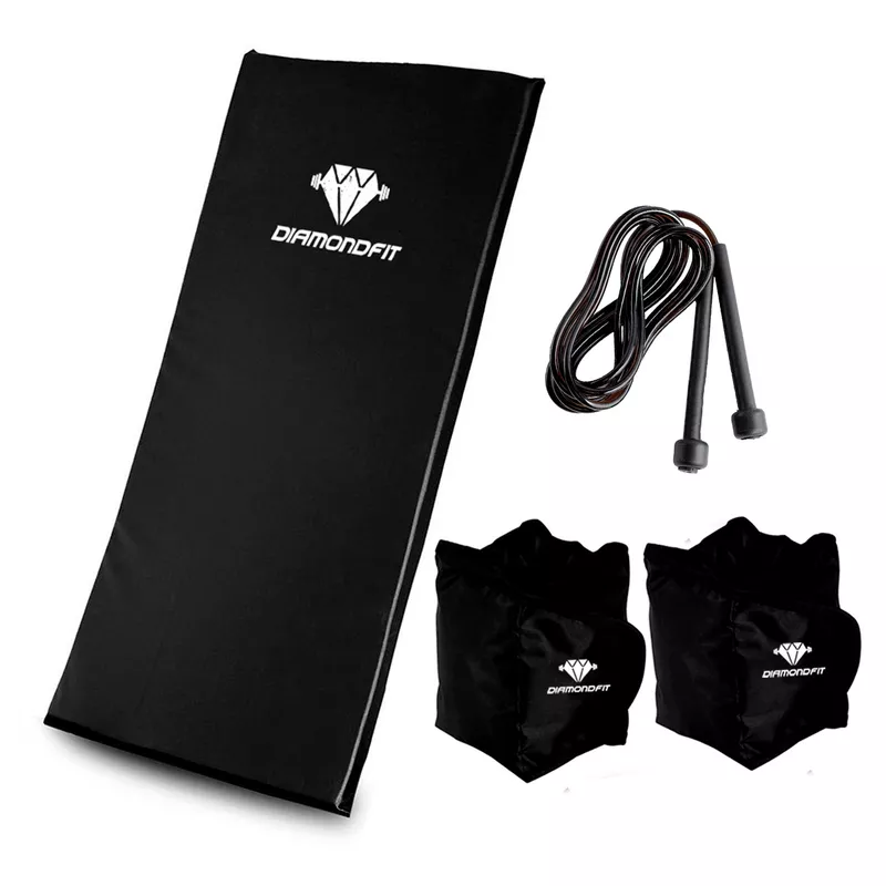 Kit Treino Colchonete + Caneleira Tornozeleira 5KG... - Diamond Fit