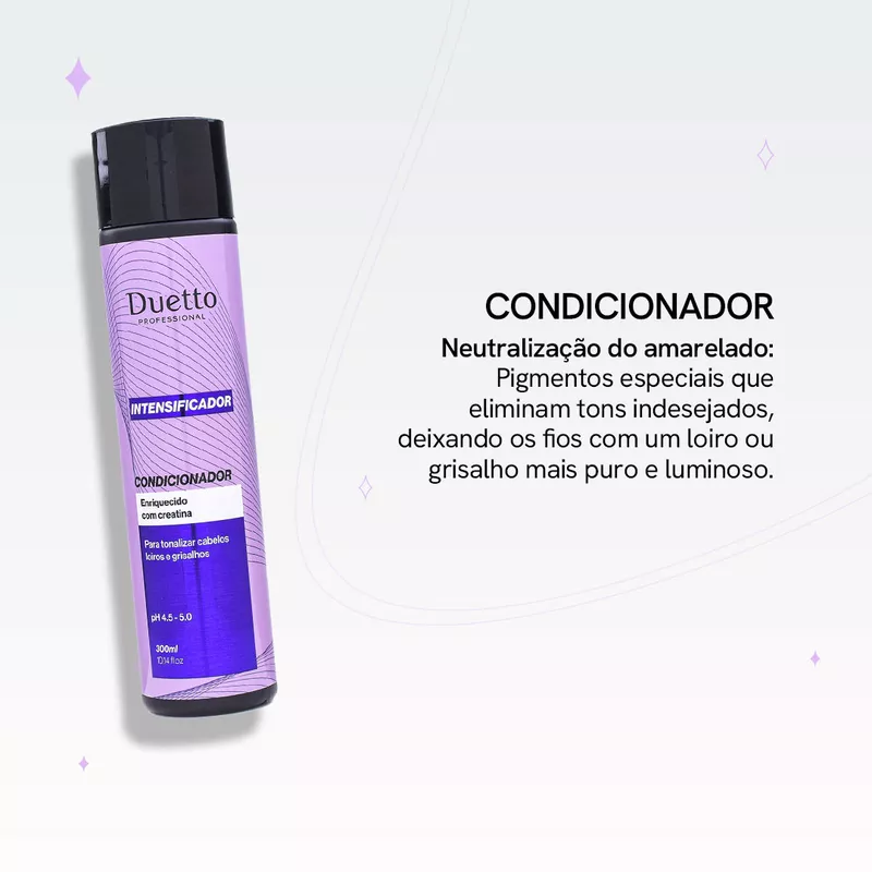 Condicionador Intensificador Cabelos Loiros E Grisalhos Duetto 300ml