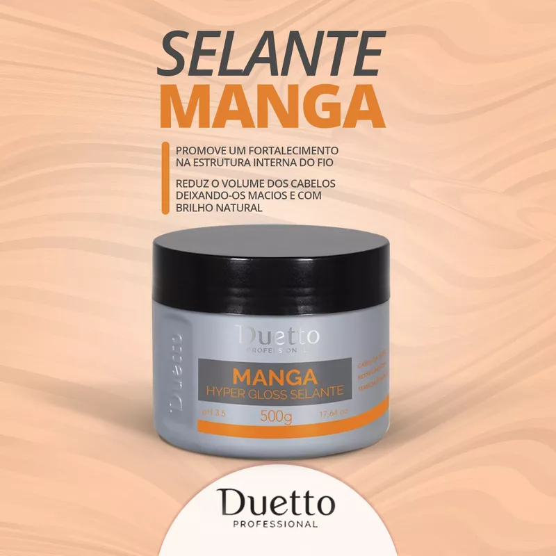 Máscara Hyper Gloss Selante Manga Duetto 500g