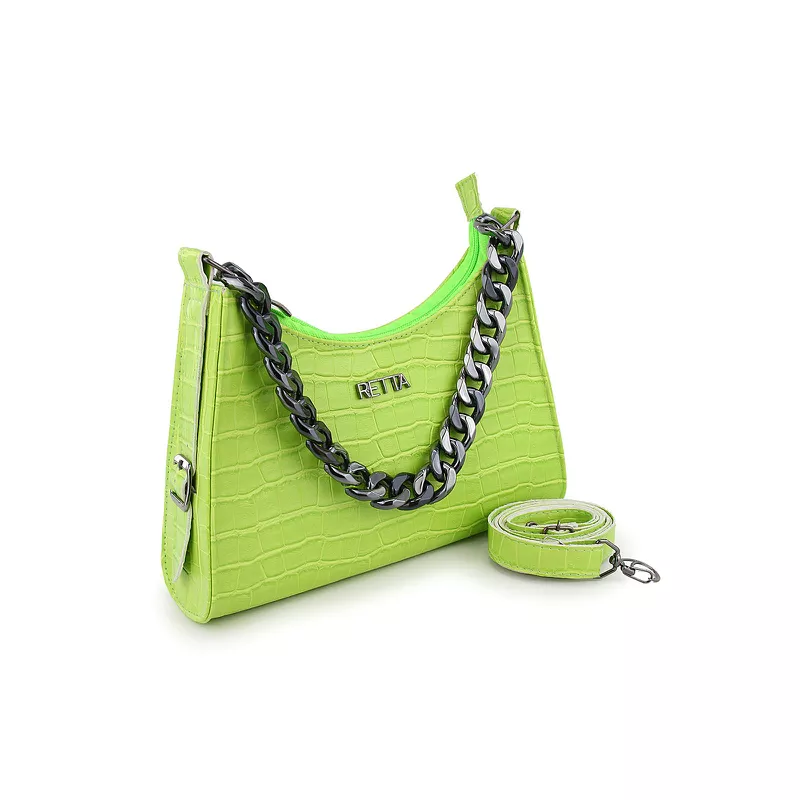  Bolsa Tiracolo Média Ágata Verde Lima - RETTA