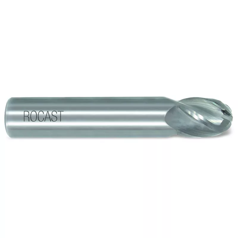 Fresa de Topo Esférico Metal Duro Inteiriça 4 cortes MD 4,00mm 42,0002 ROCAST