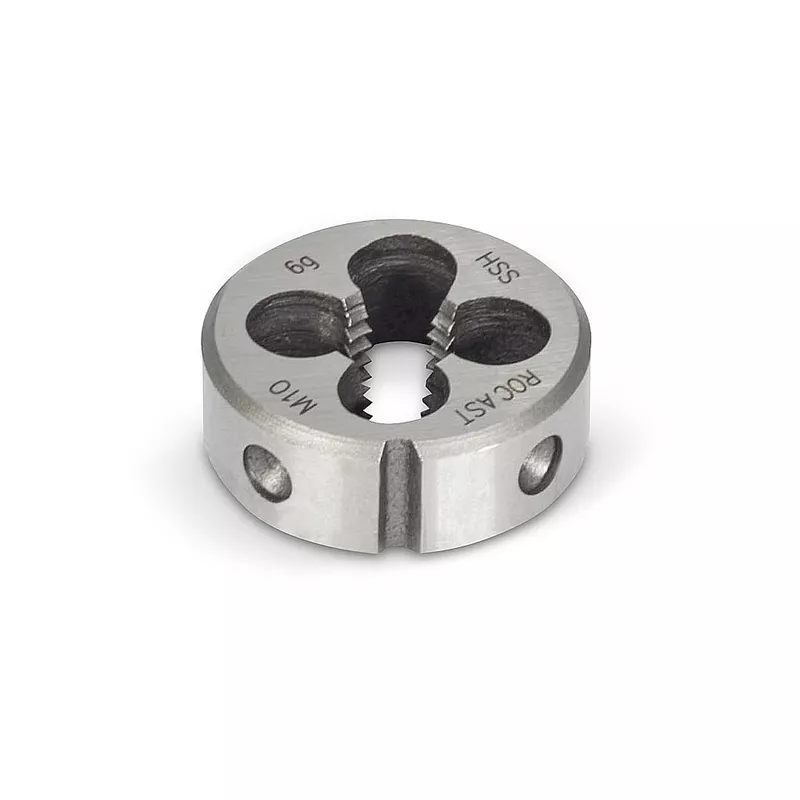 Cossinete Manual Aço Rápido HSS Rosca Métrica Grossa M Bitola M10 13,0010 ROCAST