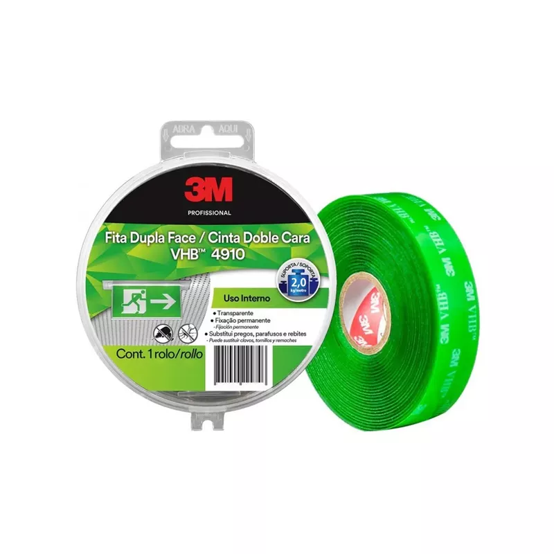 Fita Dupla Face Transparente 12mm x 5 m - 3M