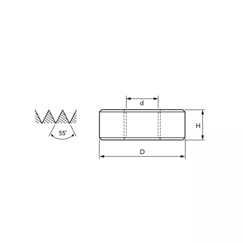 Cossinete Manual HSS BSW 1/4''x20FPP Sem Peeling 107/8C DIN 223B - OSG