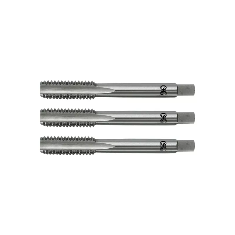 Jogo de Macho Manual HSS BSW 1.1/2''x 12 FPP 100/C 3 Peças - OSG