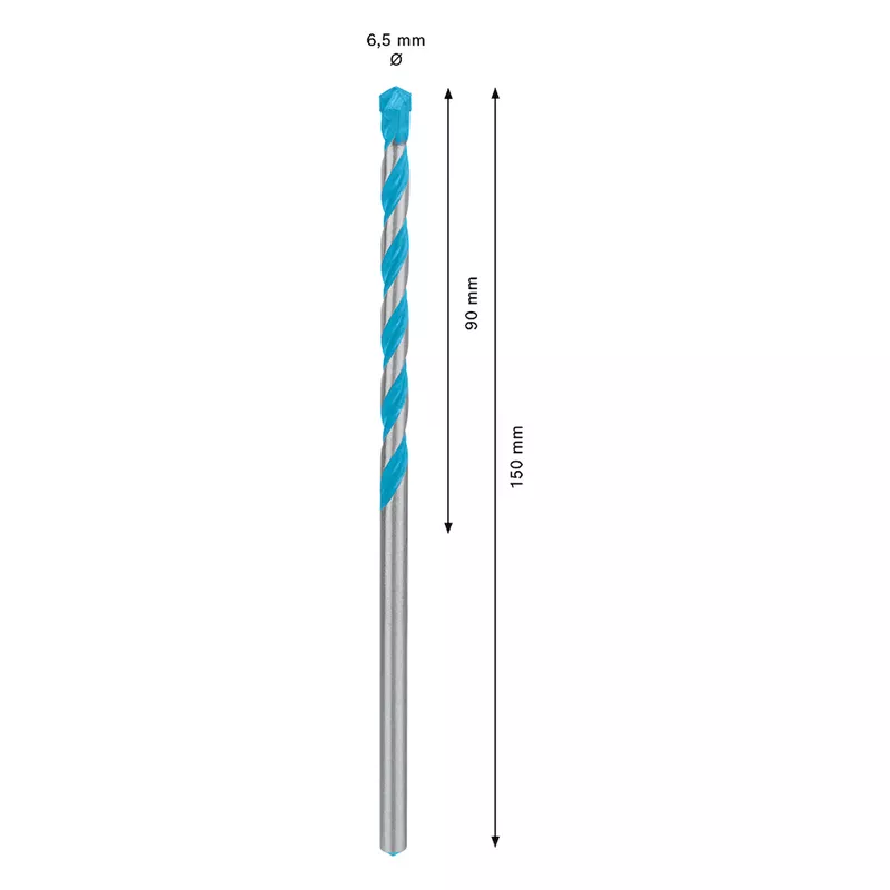 Broca Bosch EXPERT CYL-9 Multiconstruction Diâmetro6,5 x 90 x 150 mm