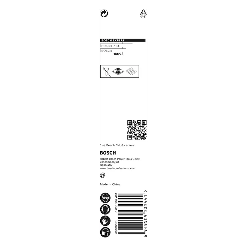 Broca para porcelanato Bosch EXPERT HEX-9 Hard Ceramic 8x90mm
