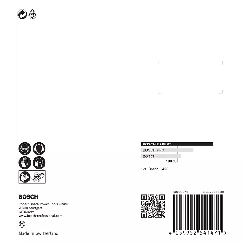 Disco de Lixa Bosch EXPERT C470 125mm G240, 5 peças