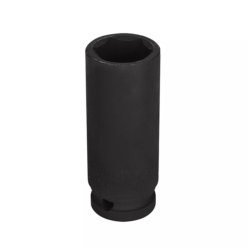 Soquete de Impacto Sextavado Longo em Aço Cromo Molibdênio 24 mm - Encaixe 1/2'' Tramontina PRO