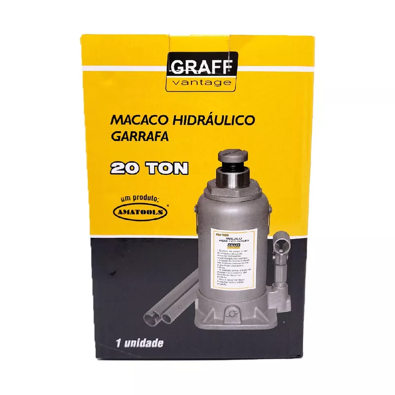 Macaco Hidraulico Garrafa (20t) 20 Toneladas 565,0008 - Graff