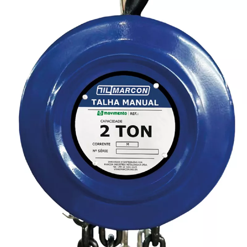 Talha Manual Compacta 2000kg 5mt (TA-6) - Marcon | Ritec Máquinas e ...