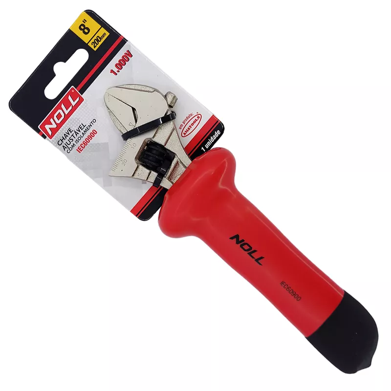 Chave Ajustavél C/ Isolamento 1000v VDE 8'' (594,0001) - Noll