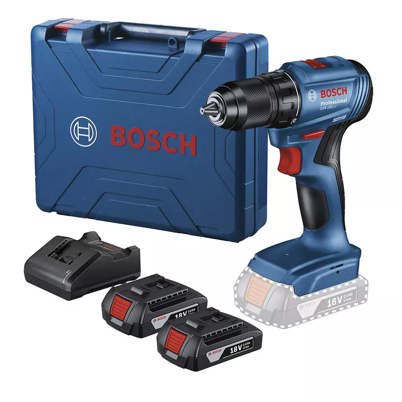 Furadeira Parafusadeira 18V GSR185- LI Sem Fio 2 baterias - Bosch 