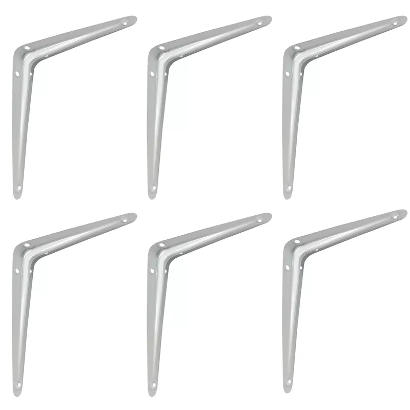 Kit Suporte De Prateleira - Cantoneira - 20 X 25 Cm 47,0003 (Com 6 Unidades) - Nord