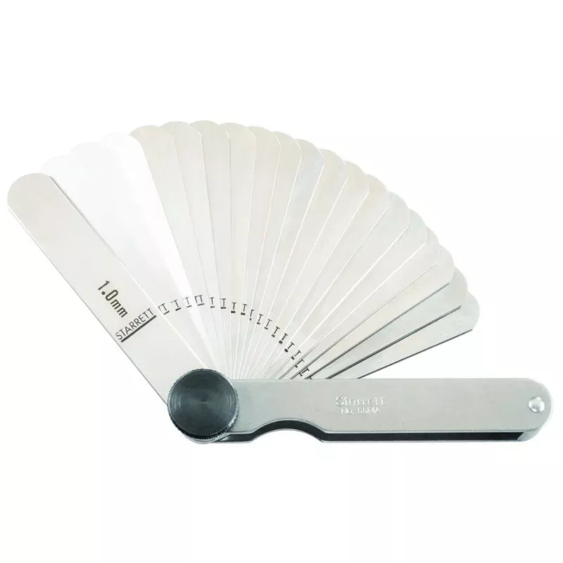 Calibrador de Folga Tipo Leque 20 Lâminas 77mm - 0,05 - 1,00mm (66MA) - Starrett