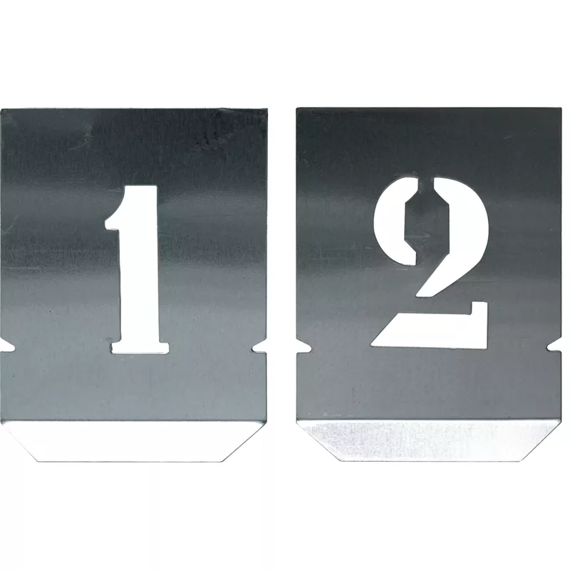 Jogo Algarismo Chapa Vazada 100mm - 10 Peças (136,0005) - Noll