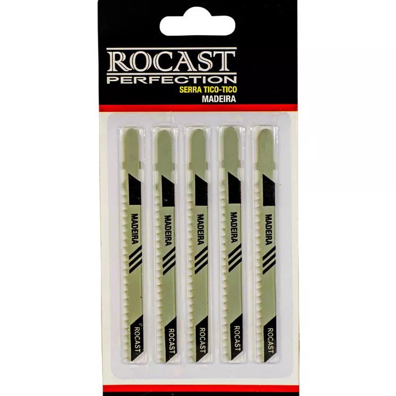 Lâmina de Serra Tico Tico Para Madeira MAD1 - 100 x 8mm (83,0001) - Rocast