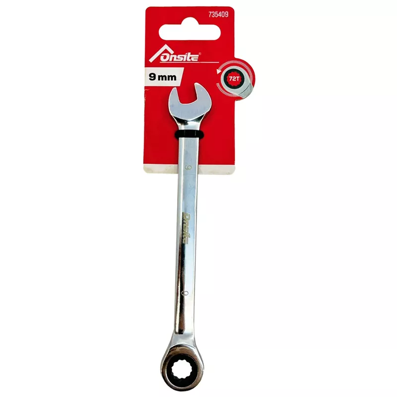 Chave Combinada Com Catraca PL 9mm (735409) - Onsite