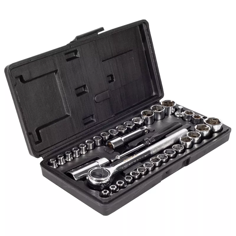 Jogo de Soquetes 1/4'' e 3/8'' Com 40 Peças (405,0155) - Noll
