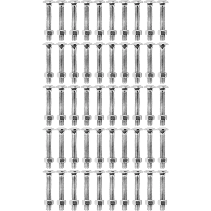 Kit Parafuso Francês Com Porca 1/4'' x 2.1/2'' - 53,0006 (Com 50 Unidades) - Nord