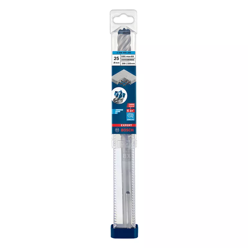 Broca para concreto Bosch EXPERT SDS Max-8X Diâmetro25 x 200 x 320 mm