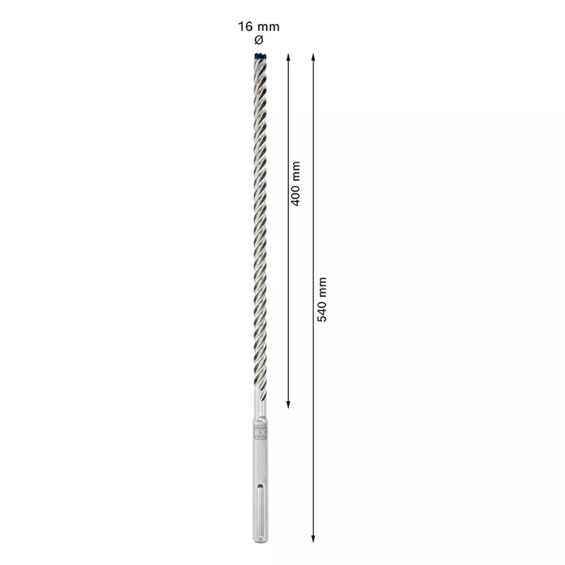 Broca para concreto Bosch EXPERT SDS Max-8X Diâmetro16 x 400 x 540 mm