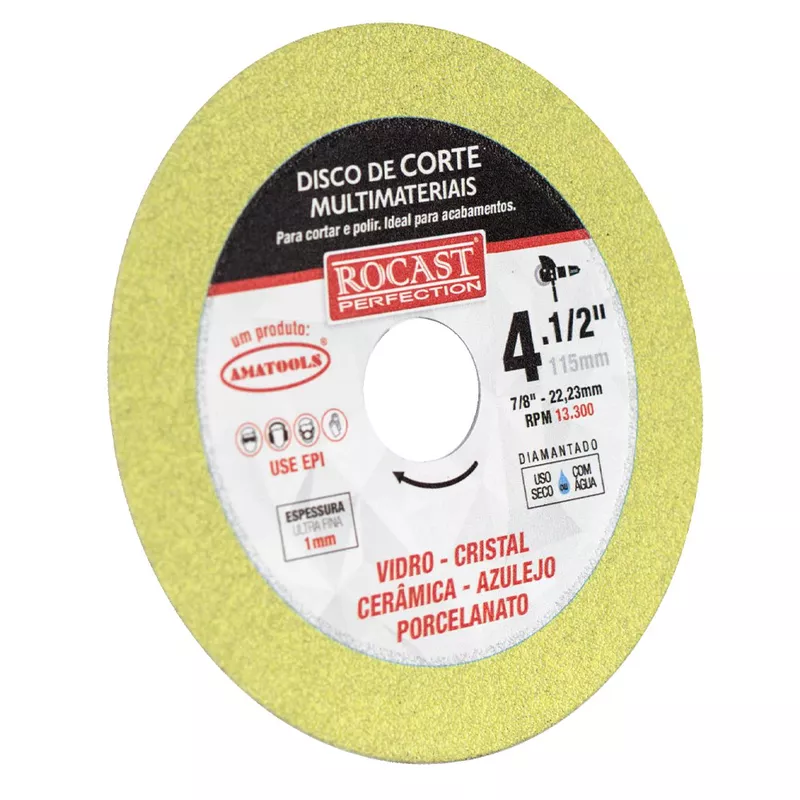 Disco de Corte Diamantado Multimateriais 4.1/2'' (412,0003) - Rocast ...