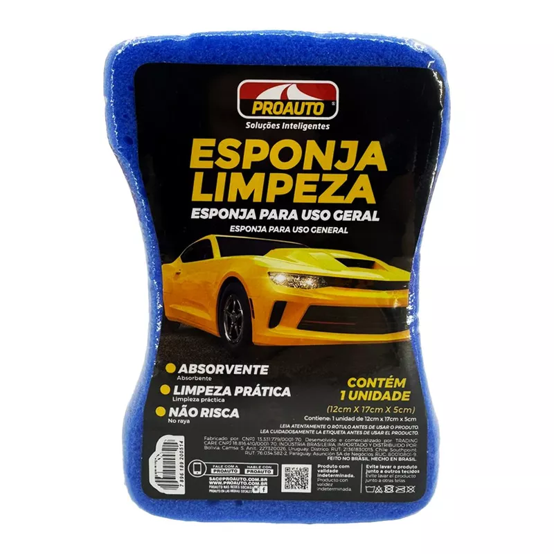 Esponja de Limpeza - Cores Sortidas (2518) - Proauto