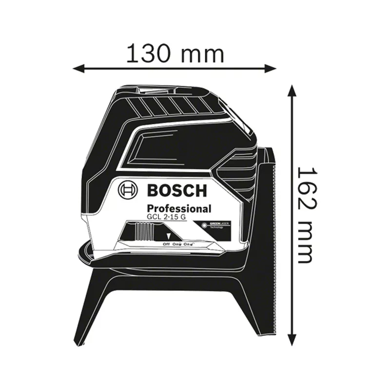 Nível Laser Combinado de 15 Metros GCL 2-15 G com maleta - BOSCH