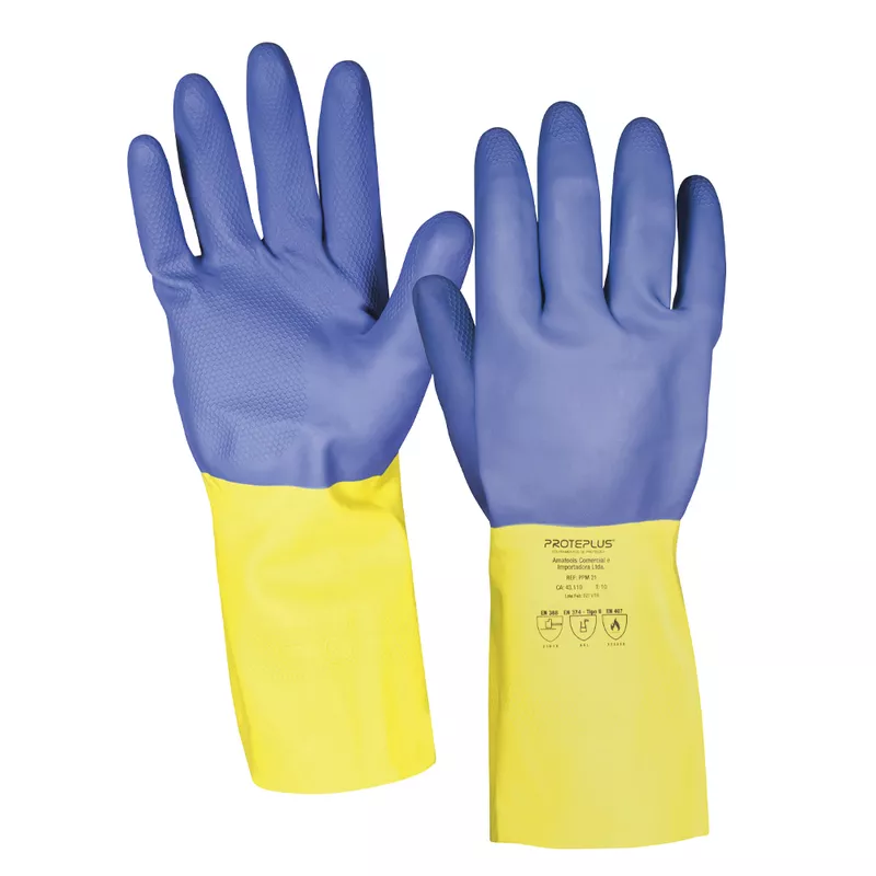 Luva Neoprene Bicolor Tamanho 8 (441,0002) - Proteplus