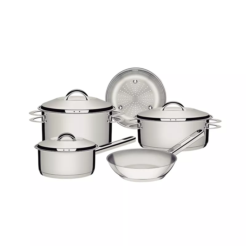 Jogo de Panelas Solar em Inox Com Fundo Triplo 5 Peças (65510/780) - Tramontina