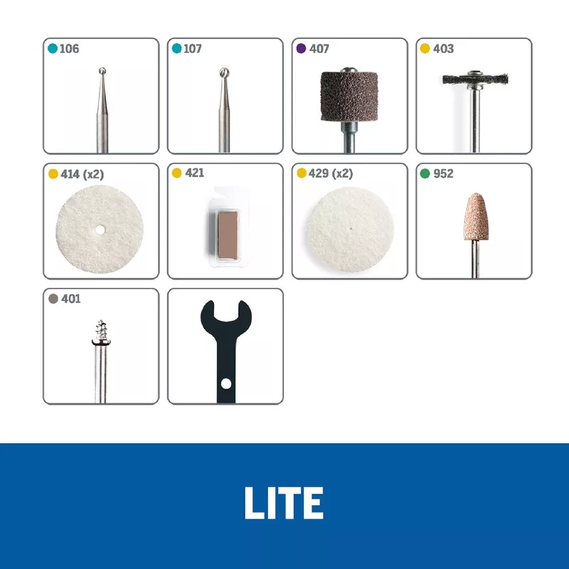 Micro Retífica Lite a Bateria com 10 Acessórios - Dremel