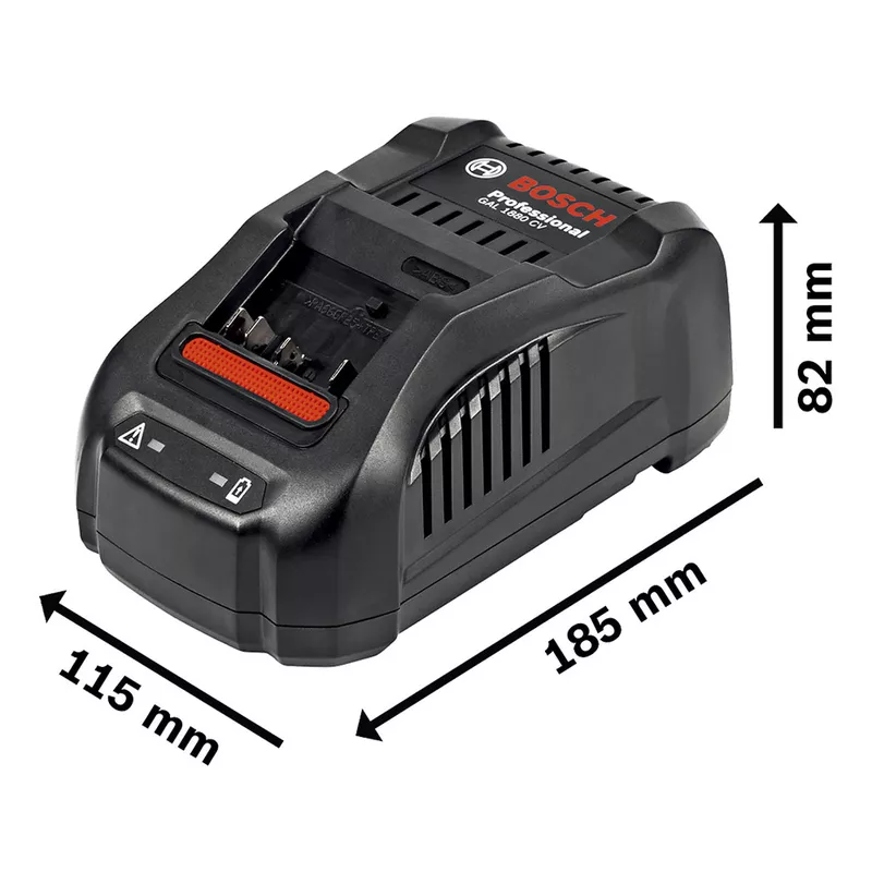 Kit Carregador Rápido e 2 Baterias Procore 18V - 8,0AH (GAL 1800 CV) - Bosch
