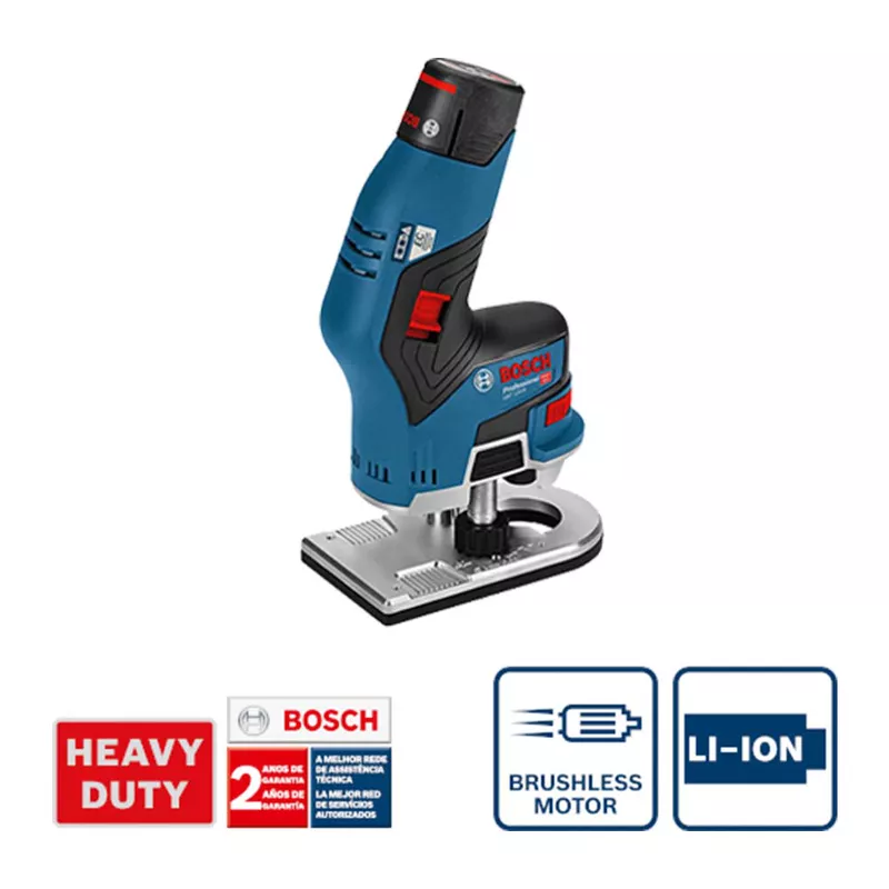 Tupia a Bateria Bosch GKF 12V-8, 12V, com 2 Pinças, sem Bateria e sem Carregador