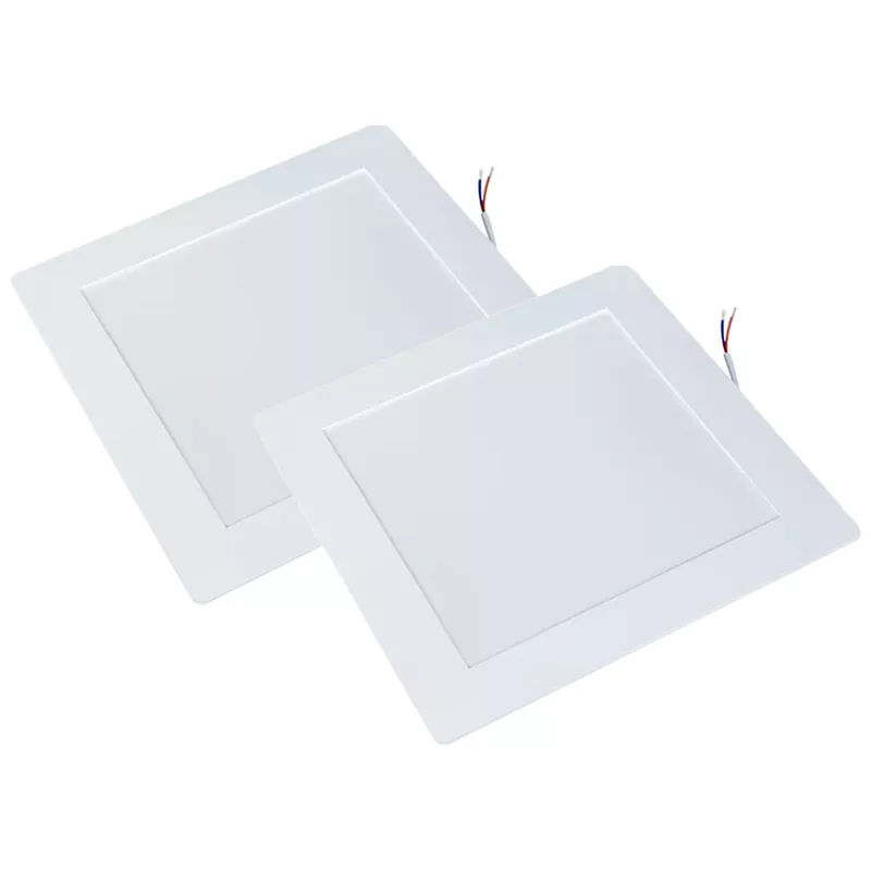 Kit Plafon LED Quadrado de Embutir 18W - 4000K Com 2 Unidades (520,0046) - Noll LED