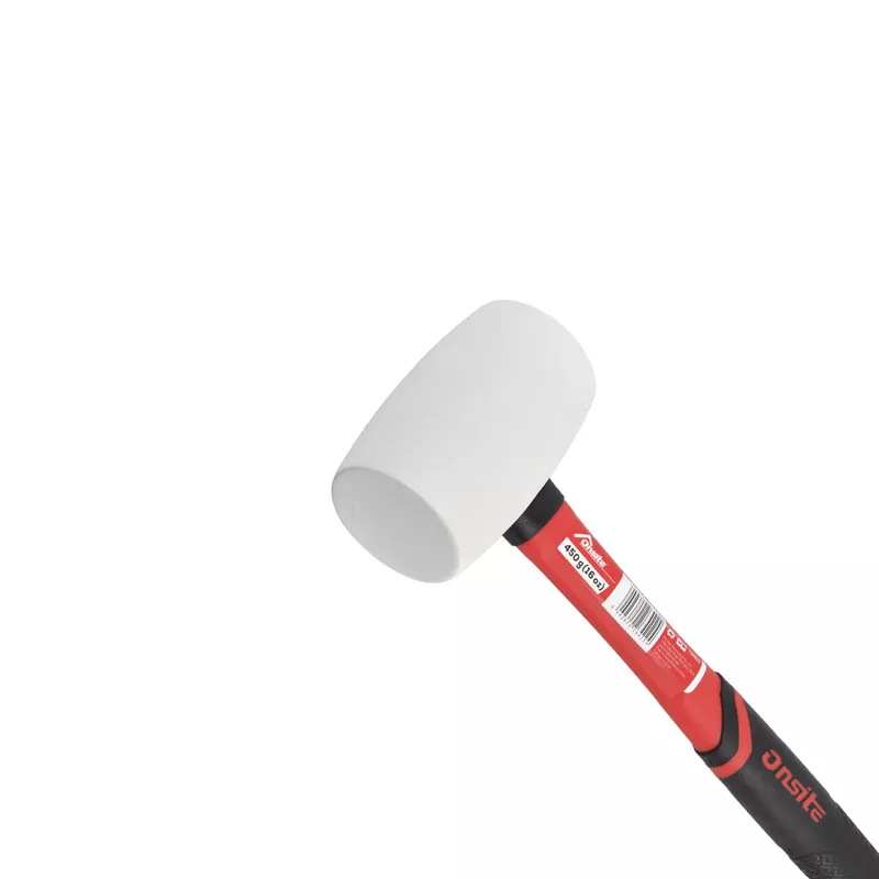 Martelo de Borracha Com Cabo em Fibra de Vidro 450g (706823) - Onsite