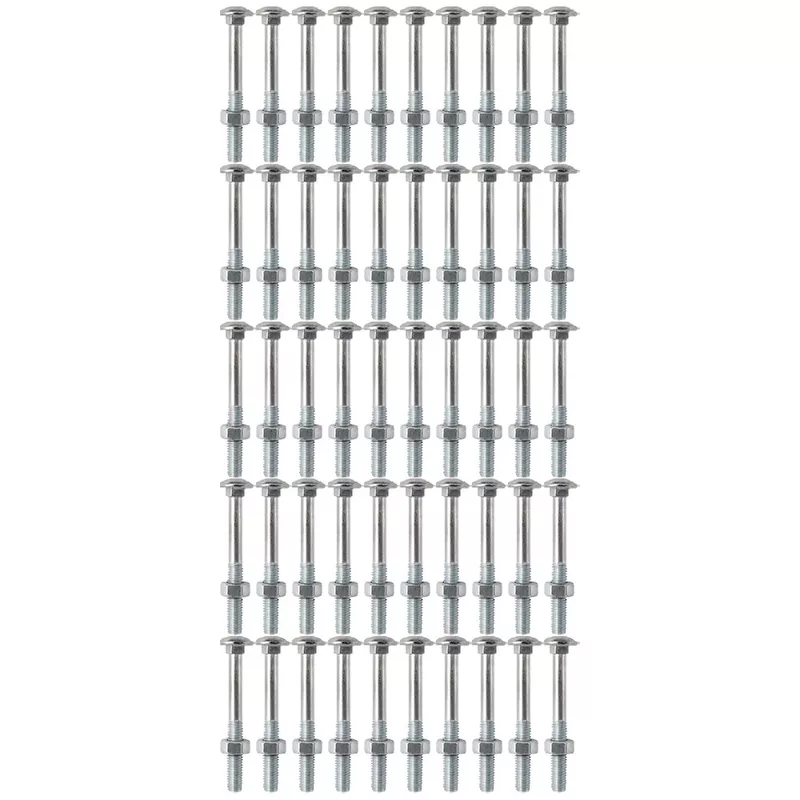 Kit Parafuso Francês Com Porca 3/8'' x 4'' - 53,0024 (Com 50 Unidades) - Nord