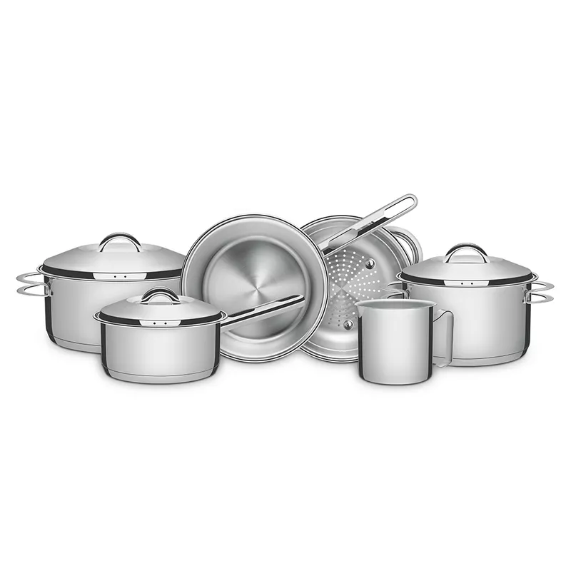 Jogo de Panelas Solar em Inox Com Fundo Triplo 6 Peças (65510/200) - Tramontina