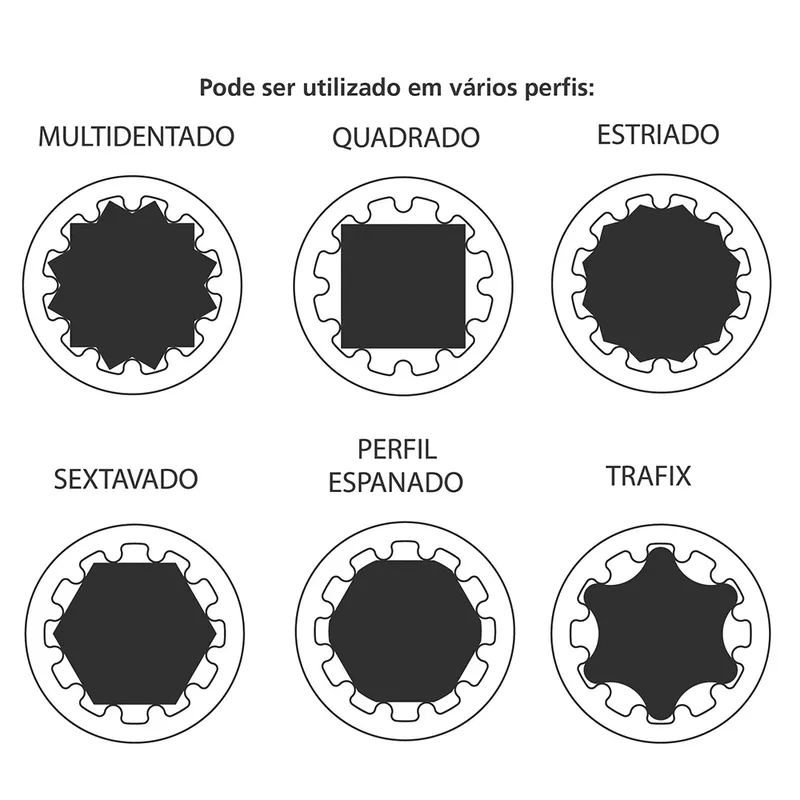 Soquete Techdrive 1/2'' x 8mm (44850/108) - Tramontina Pro