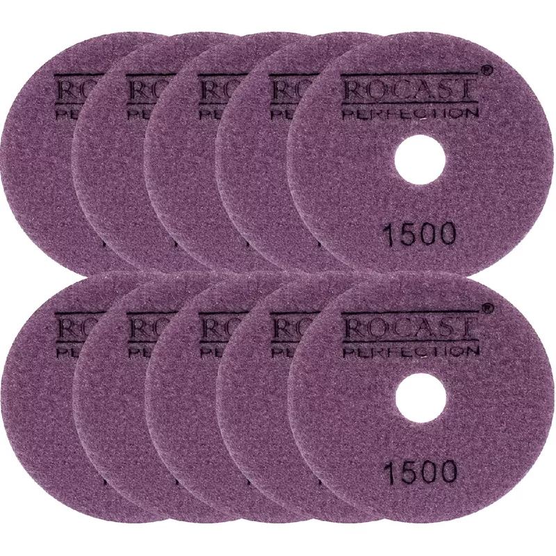 Kit Disco Diamantado Para Polir 4'' GR. 1500 Com 10 Unidades (545,0006 ...