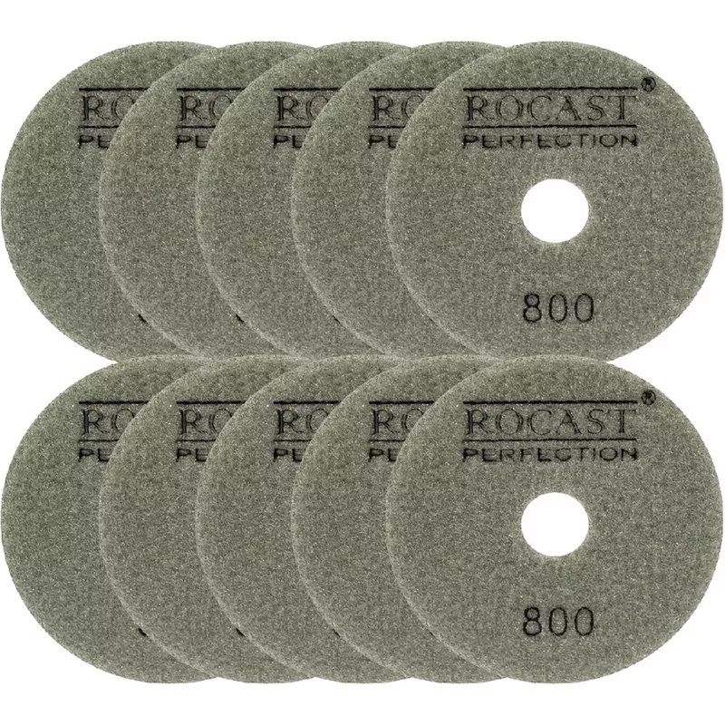 Kit Disco Diamantado Para Polir 4'' GR. 800 Com 10 Unidades (545,0005 ...