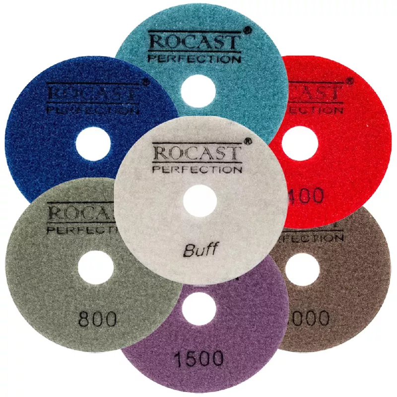 Kit Disco Diamantado Para Polir 4'' Com 7 Peças - Rocast | Ritec ...
